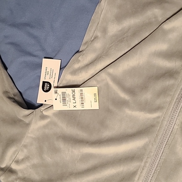 Ideology girls velour gray XL full zip lightweight jacket NWT - Picture 5 of 11